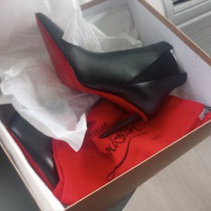 Christian Louboutin black ankle astribooty